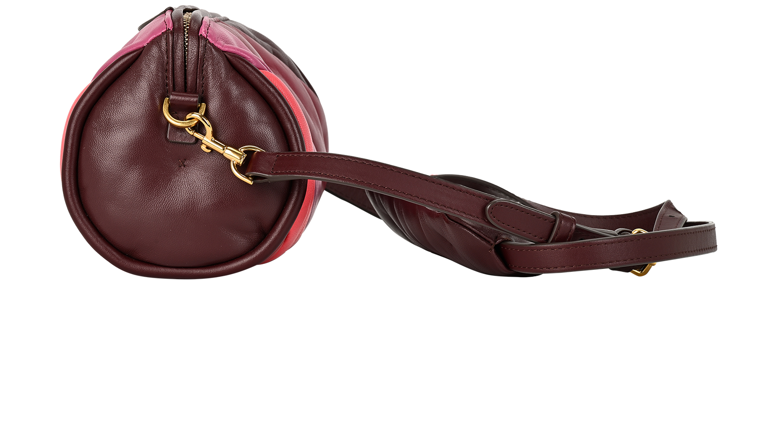 Chubby Barrel Bag, &pound;90, Handbags, Purple, Leather, Bottom view